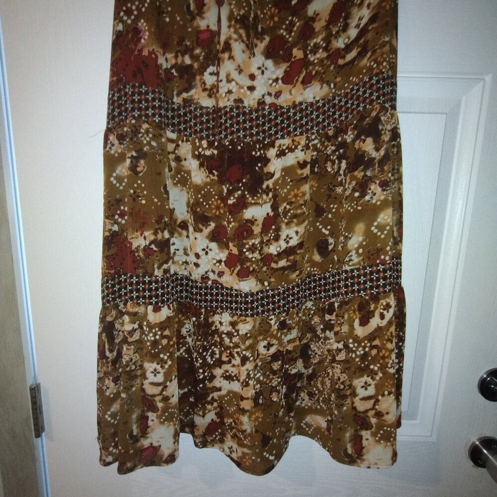 FLOWY SHEER BOHO SKIRT W/LINING